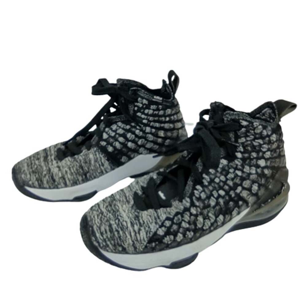 Nike LeBron XVII 17 GS "In The Arena" Black Oreo BQ5594-002 Youth Boys 5Y